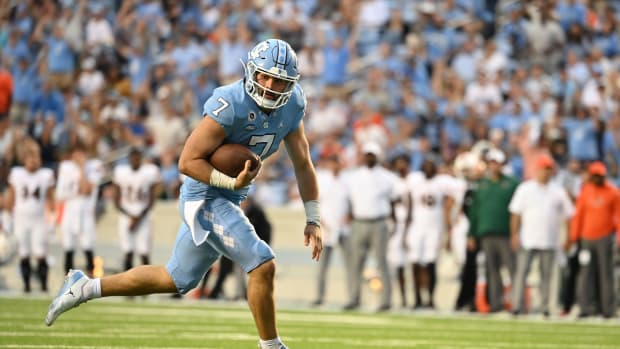 UNC football quarterback Sam Howell